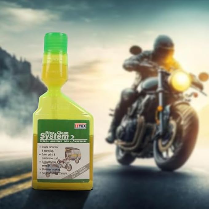 Iftex نظام نظيف 2/3 مادة إضافية للبنزين لدراجات 2 و3 عجلات (عبوة من 2)(100 مل) - Image 2
